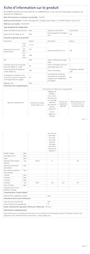 ElecCuisine Réfrigérateur combiné 262L pour la maison - Grande capacité au quotidien - Technologie Low Frost - Silencieux (39 dB) - Acier inoxydable