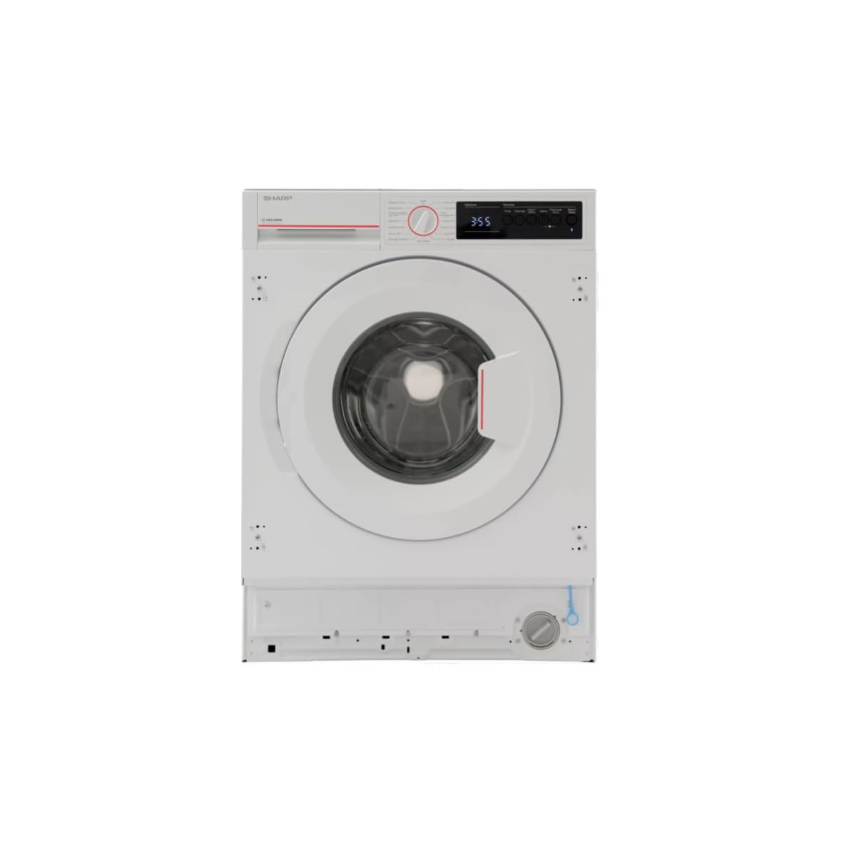 ElecCuisine Lave-linge Encastrable 8 kg - 1400 trs/min - Moteur Induction Silencieux - Blanc