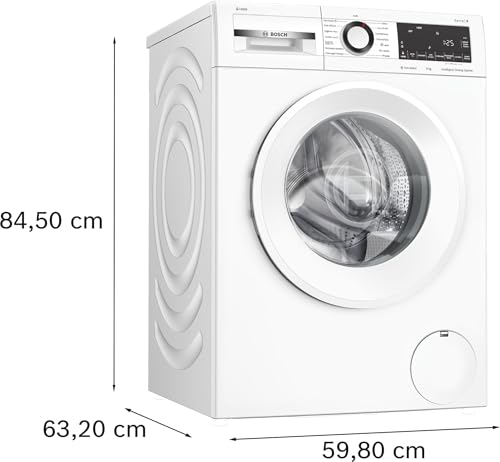 ElecCuisine Lave-linge Frontal 9 kg - Classe A - 1400 trs/min - Dosage Automatique - Blanc