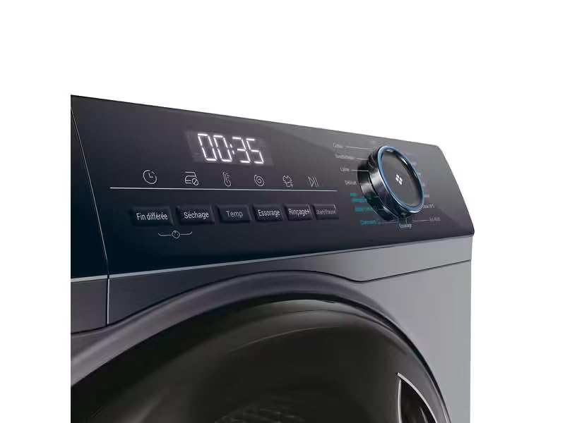 ElecCuisine Lave-linge Séchant Frontal 8 kg / 5 kg - 1400 trs/min - Moteur Induction Direct - Silver