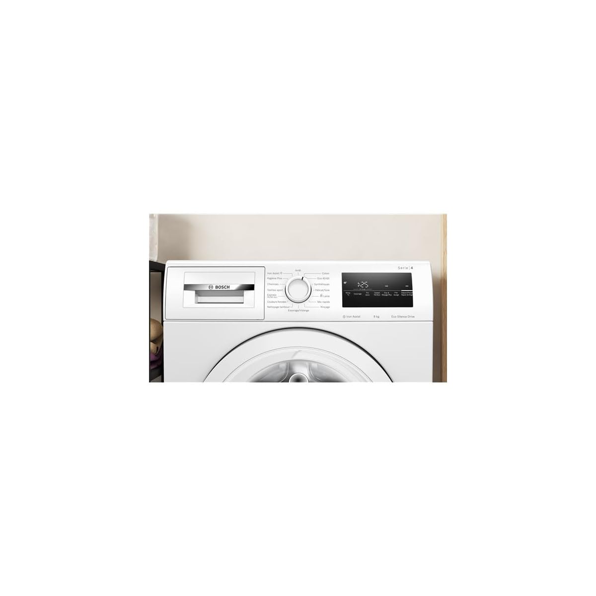 ElecCuisine Lave-linge Hublot 8 kg - 1400 trs/min - Classe A - Moteur Induction Silencieux - Blanc