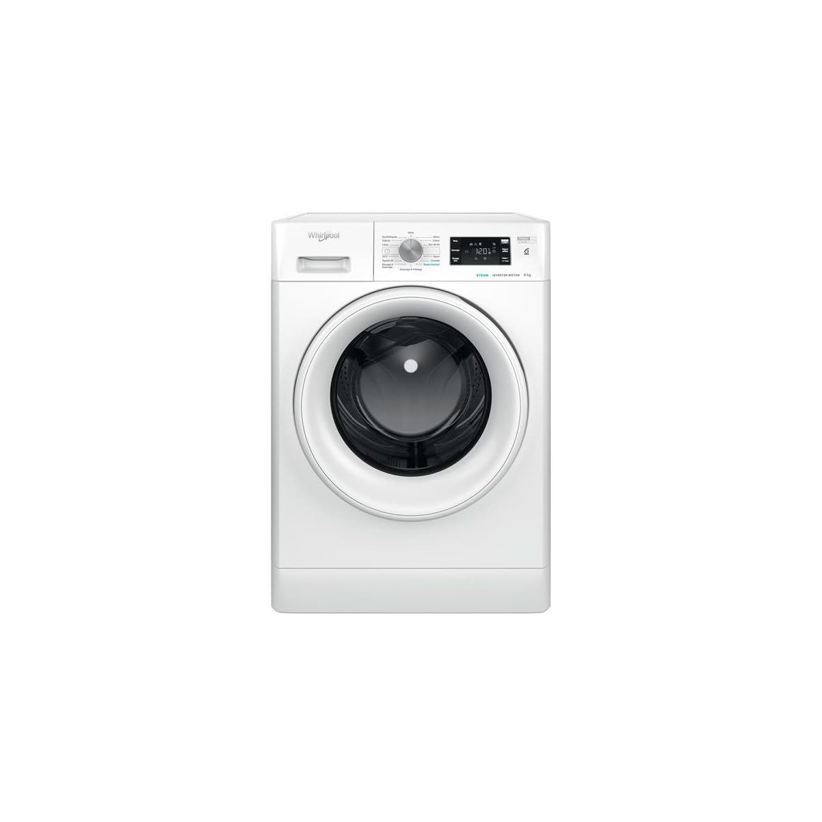 ElecCuisine Lave-linge Frontal 9 kg - Classe A - 1400 trs/min - Moteur Induction - Vapeur - Blanc