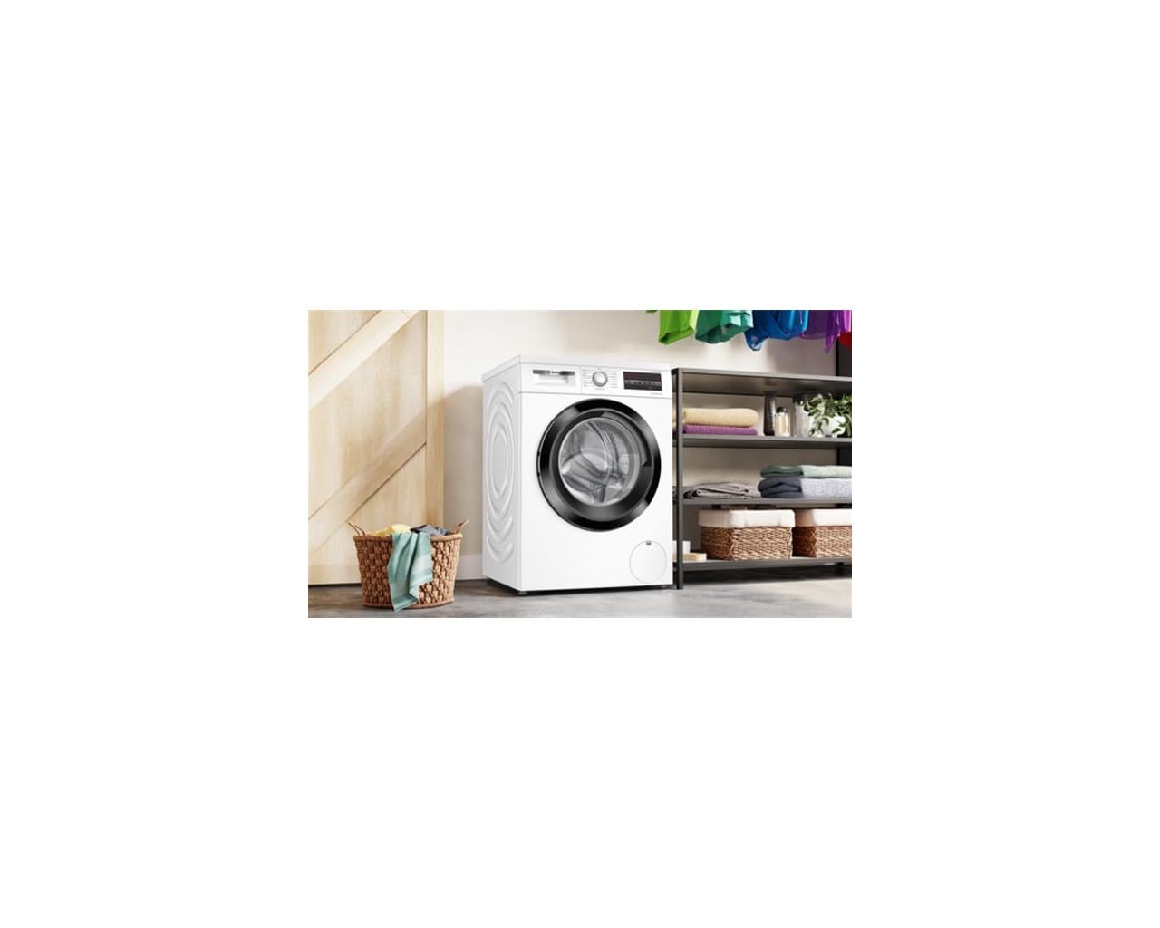 ElecCuisine Lave-linge Frontal 9 kg - Classe A - 1400 trs/min - Moteur Induction Silencieux - Blanc