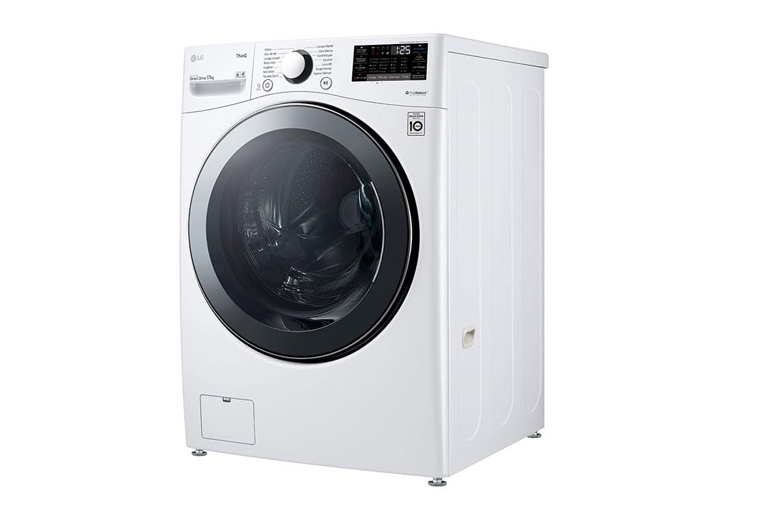 ElecCuisine Lave-linge Frontal 17 kg - Moteur Induction Silencieux - Classe Énergétique E - Blanc