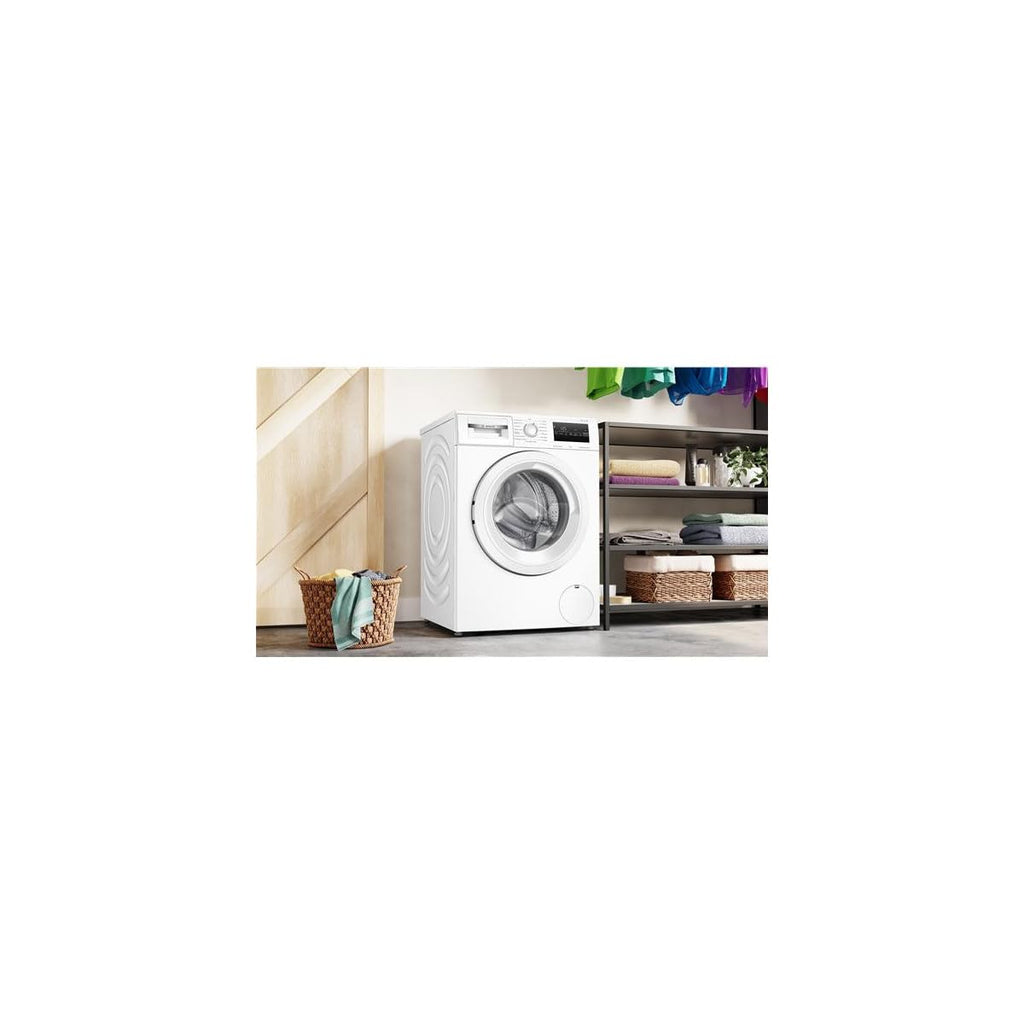 ElecCuisine Lave-linge Hublot 8 kg - 1400 trs/min - Classe A - Moteur Induction Silencieux - Blanc