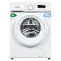 ElecCuisine Lave-linge frontal 8KG, Classe énergétique A, Moteur BLDC 1400 tr-min, 15 Programmes, Prélavage, Blanc [Classe énergétique A]