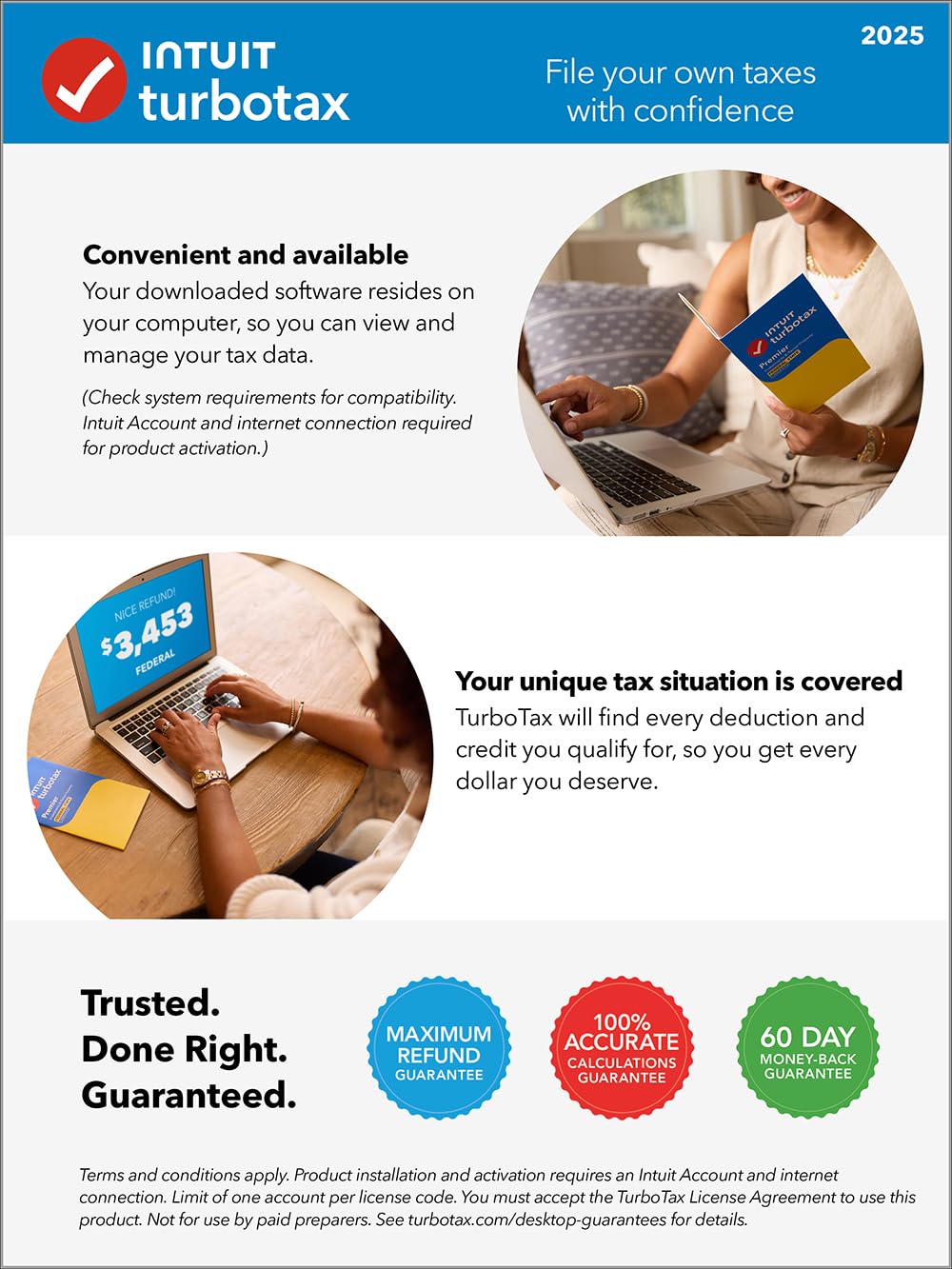 TurboTax Deluxe Desktop Edition 2025, Federal Tax Return [Win11/Mac14 Download]