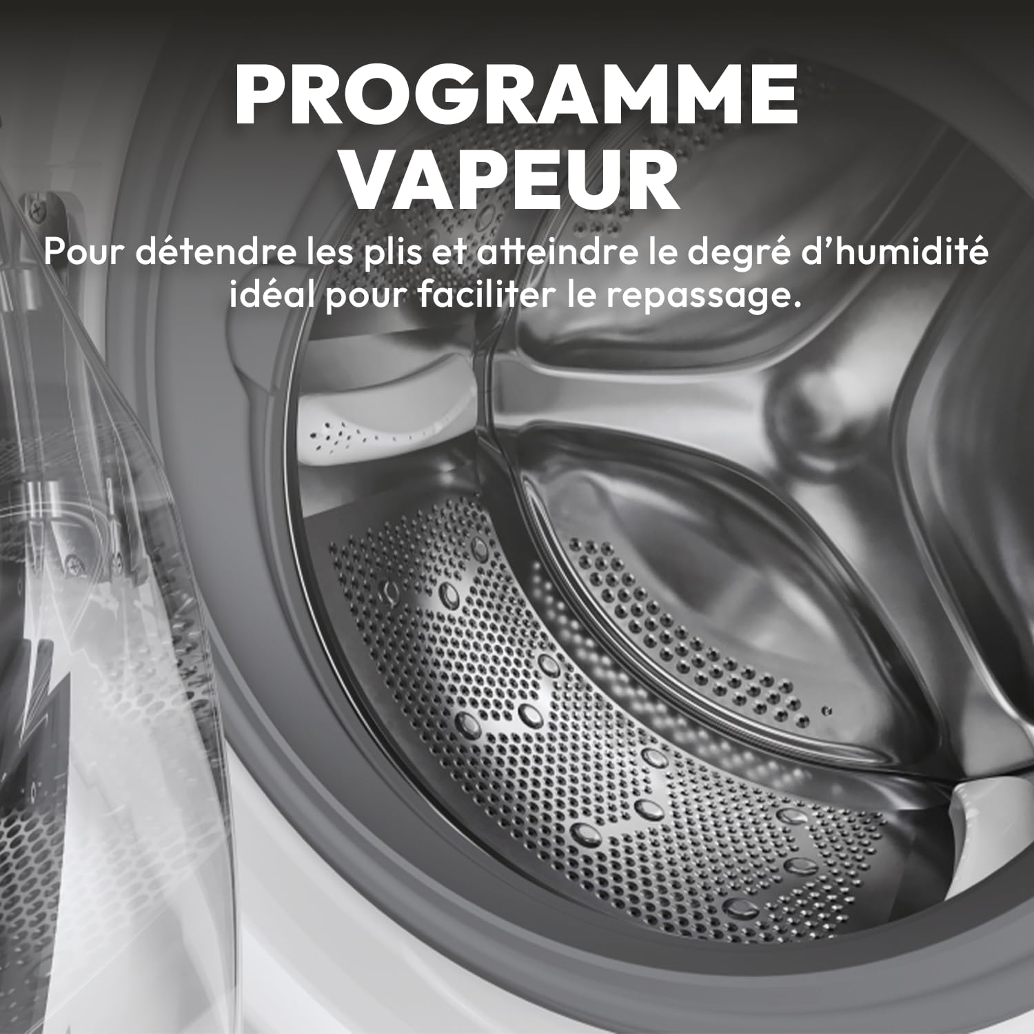 ElecCuisine Lave-linge Séchant Frontal 10 kg / 6 kg - 1400 trs/min - Classe A - Fonction Vapeur - Blanc