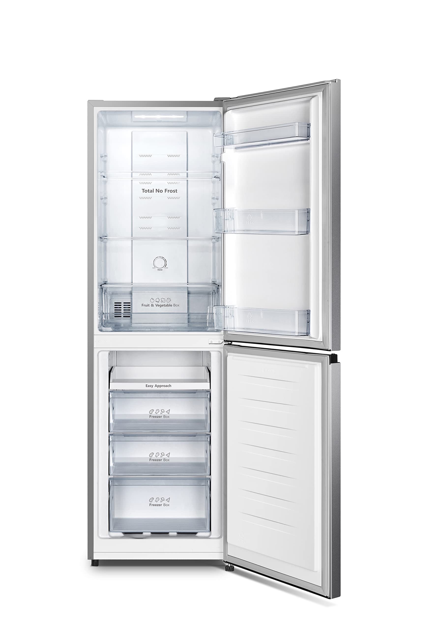 ElecCuisine réfrigérateur-congélateur Autoportante 256 L F Argent